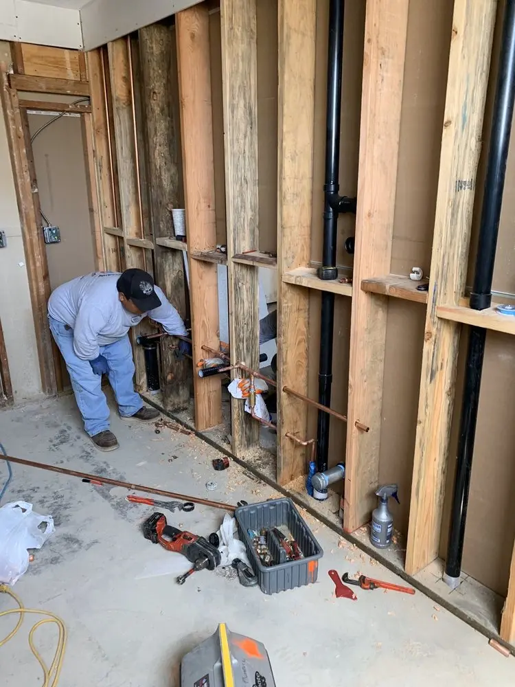 Commercial rough-in plumbing for Water Heater Replacement in Mid-Beacon Hill